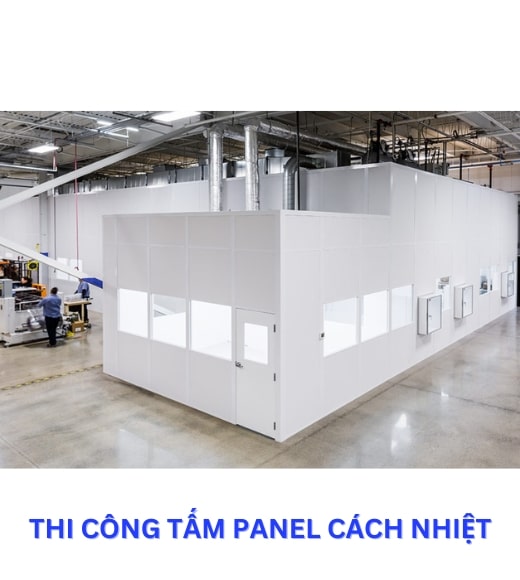 thi công tấm panel cách nhiệt